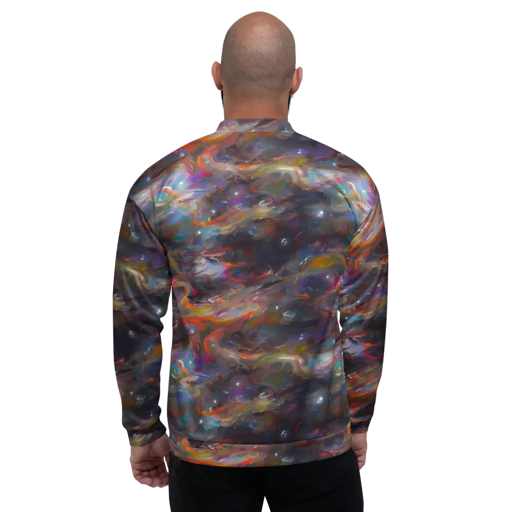 Chromatic Flux on Bomber Jacket — Back