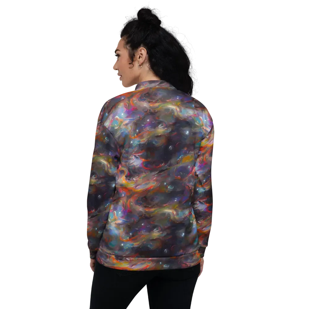 Chromatic Flux on Bomber Jacket — Back