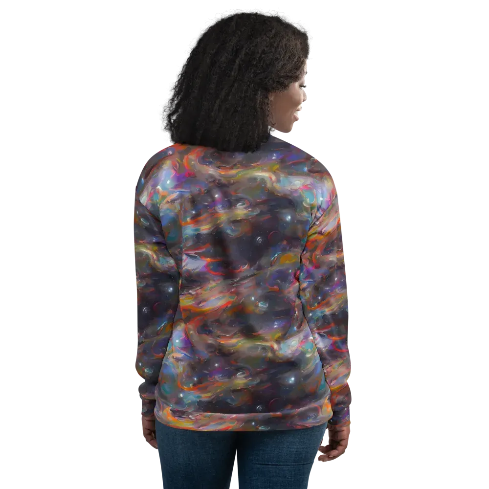 Chromatic Flux on Bomber Jacket — Back