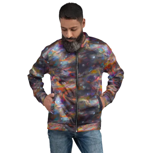Chromatic Flux on a Bomber Jacket