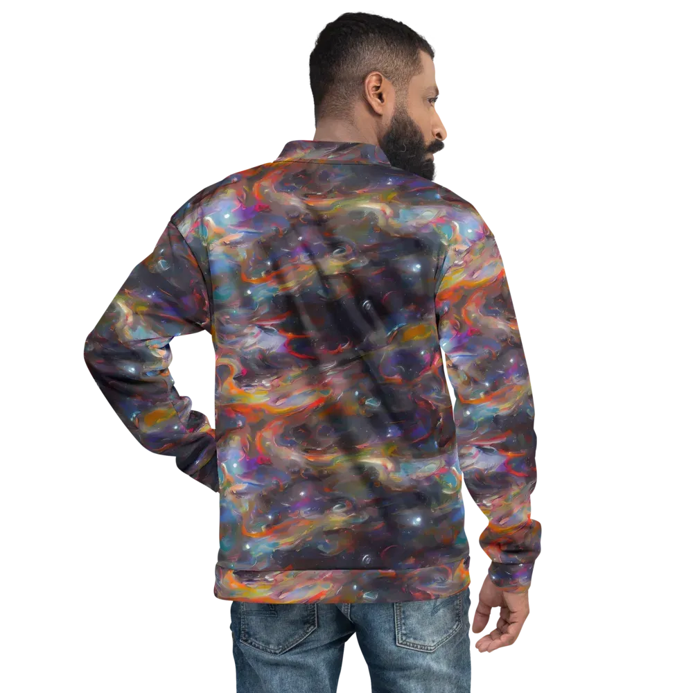 Chromatic Flux on Bomber Jacket — Back