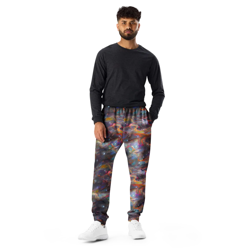 Chromatic Flux on Men's Joggers — Front