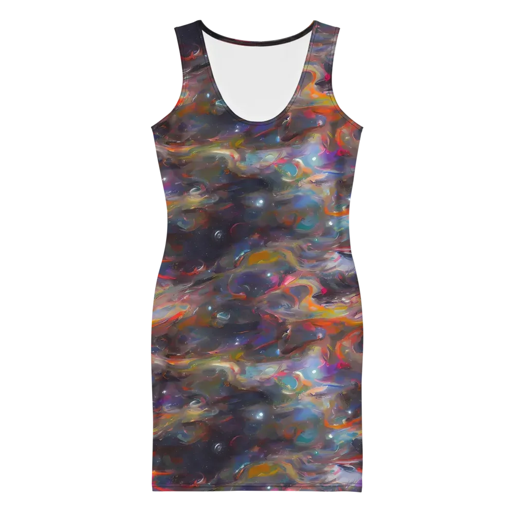 Chromatic Flux on Bodycon Dress — Front