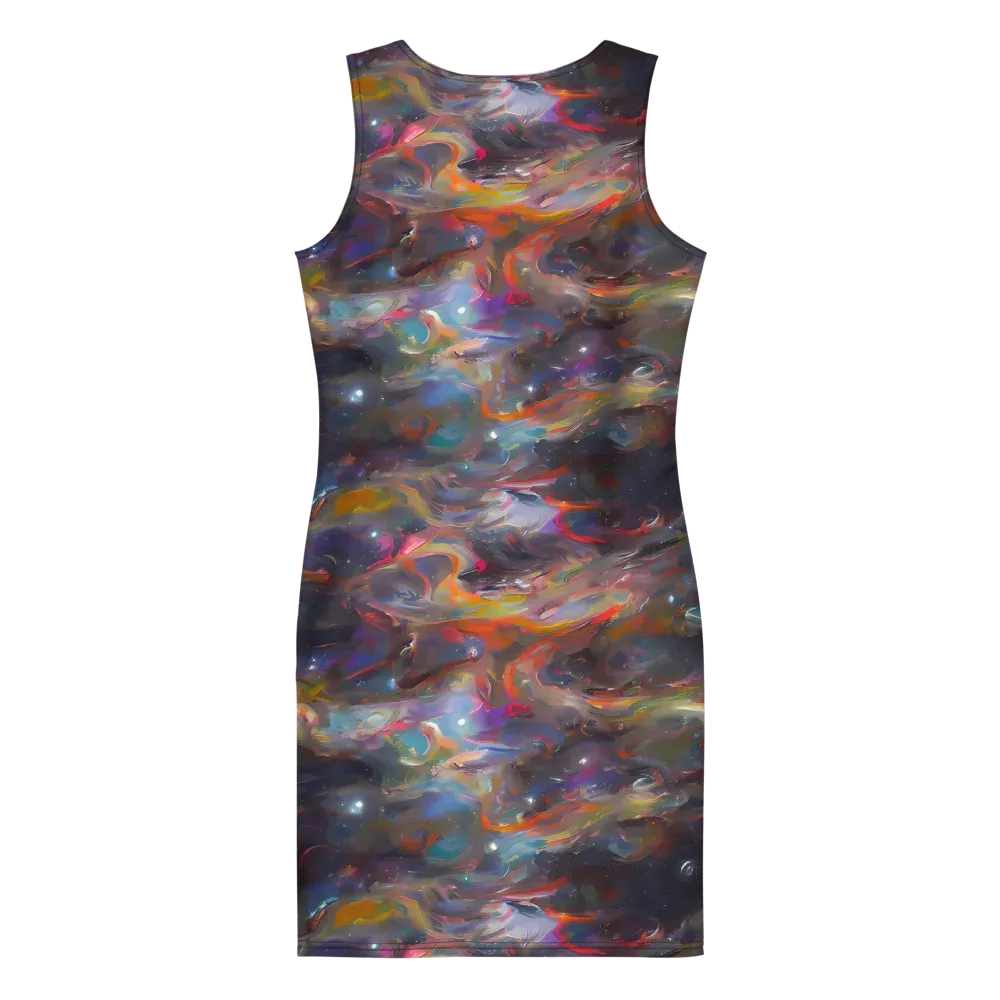 Chromatic Flux on Bodycon Dress — Back