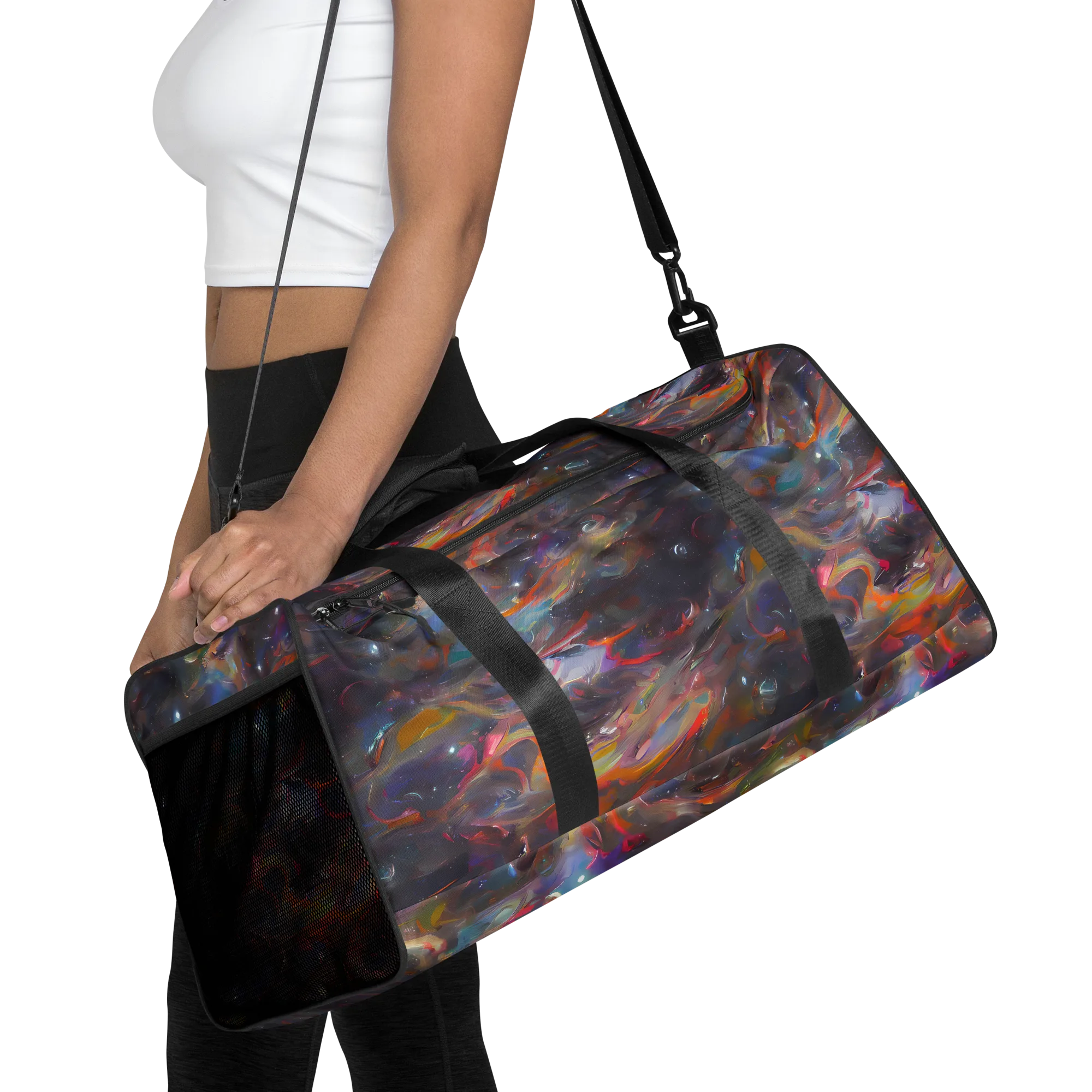 Chromatic Flux on Duffle Bag — Front
