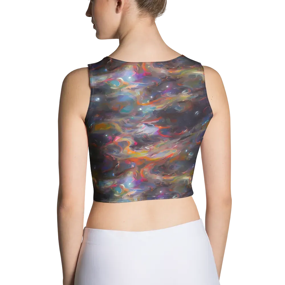 Chromatic Flux on Crop Top — Back
