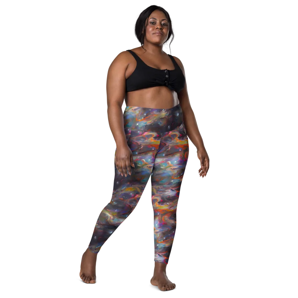 Chromatic Flux on Leggings with Pockets — Front