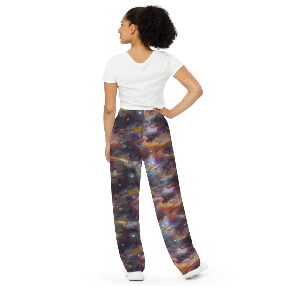 Chromatic Flux on Wide-Leg Pants — Back