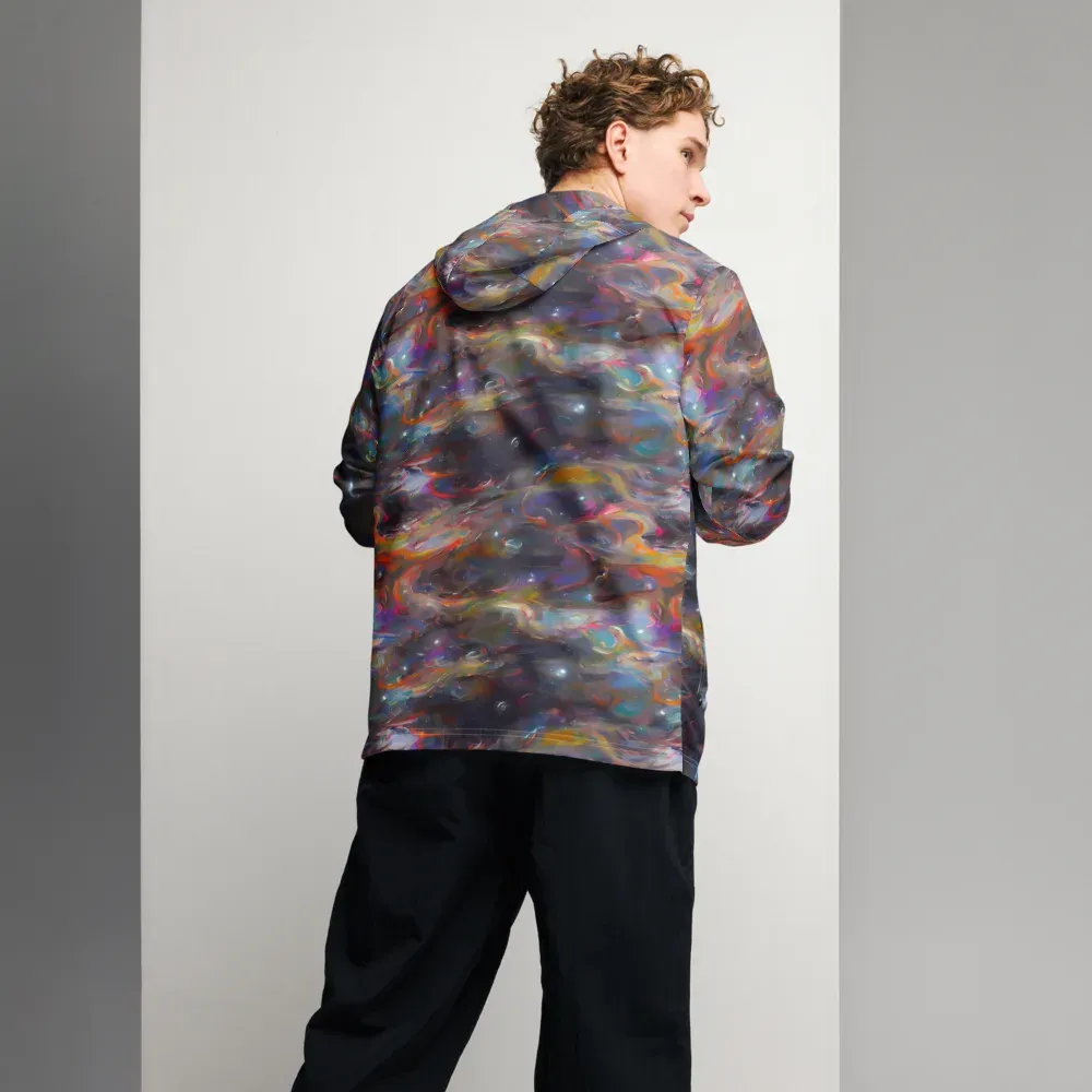 Chromatic Flux on Men's Windbreaker — Back