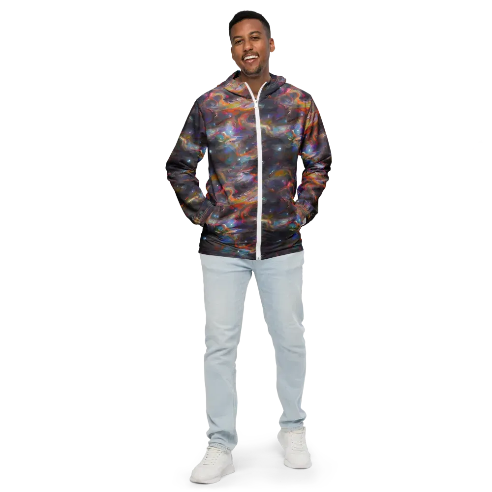 Chromatic Flux on Men's Windbreaker — Front