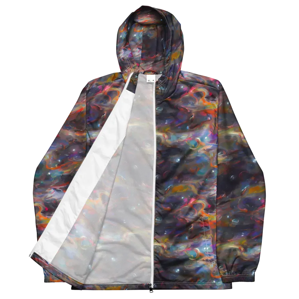 Chromatic Flux on Men's Windbreaker — Front