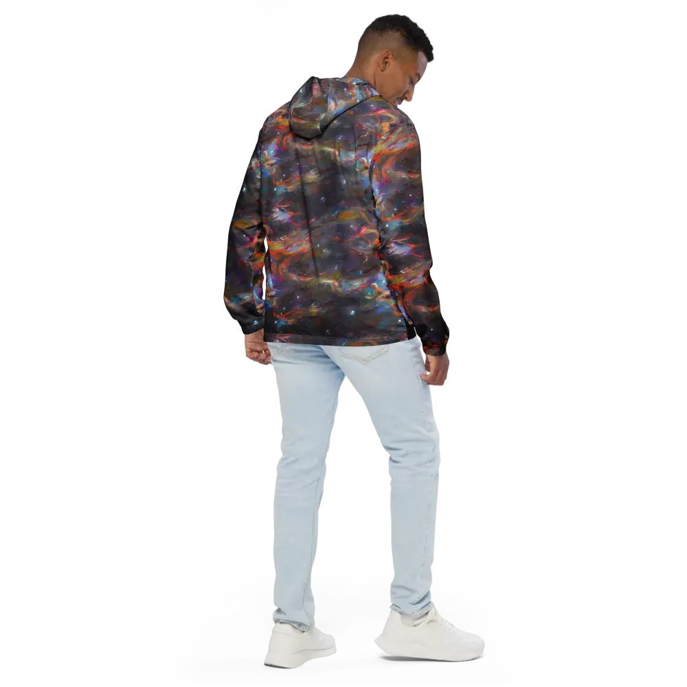 Chromatic Flux on Men's Windbreaker — Back