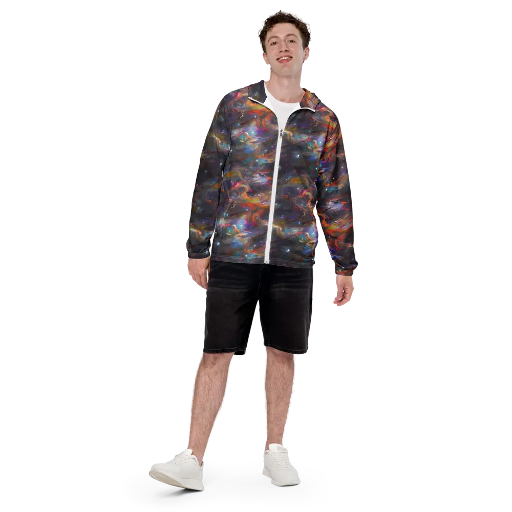 Chromatic Flux on Men's Windbreaker — Front