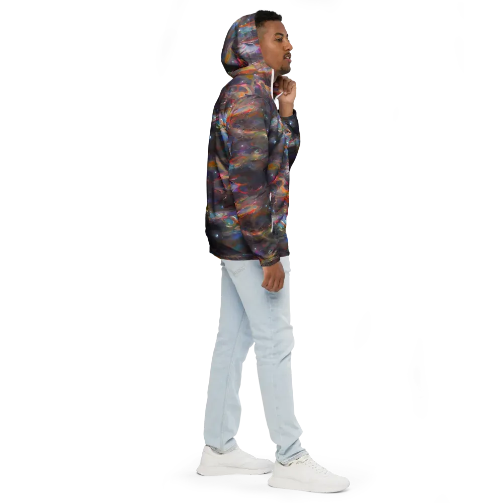 Chromatic Flux on Men's Windbreaker — Right