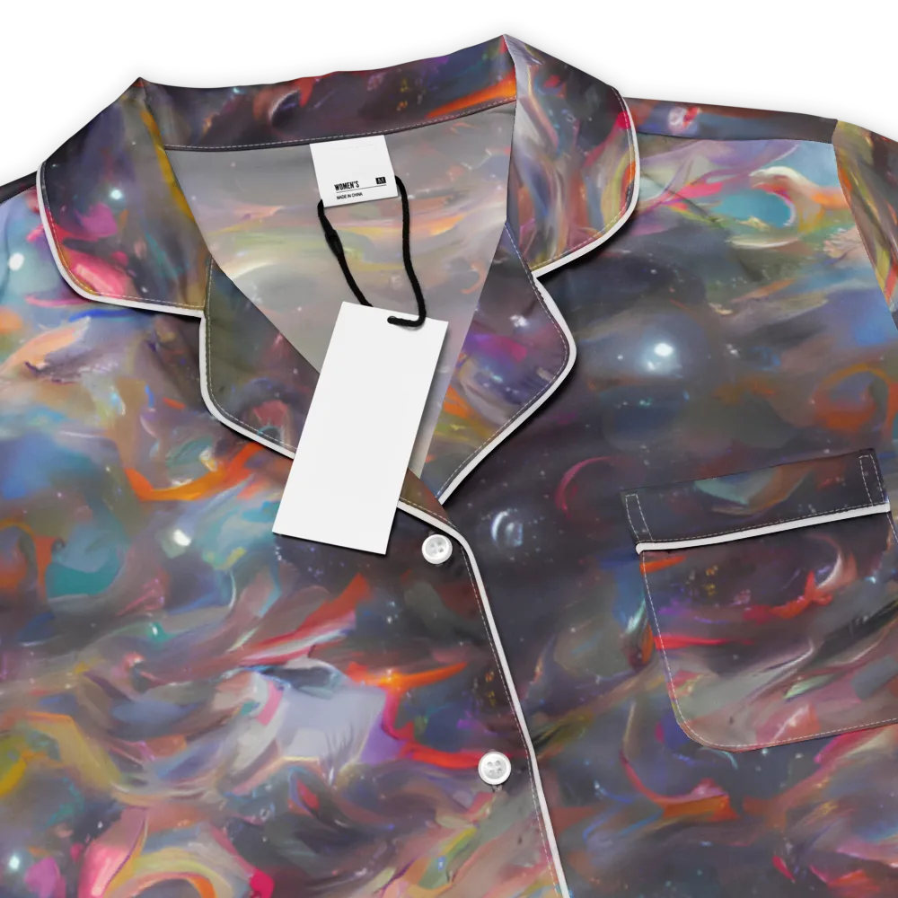 Chromatic Flux on Women's Short Sleeve Pajama Top — Product details