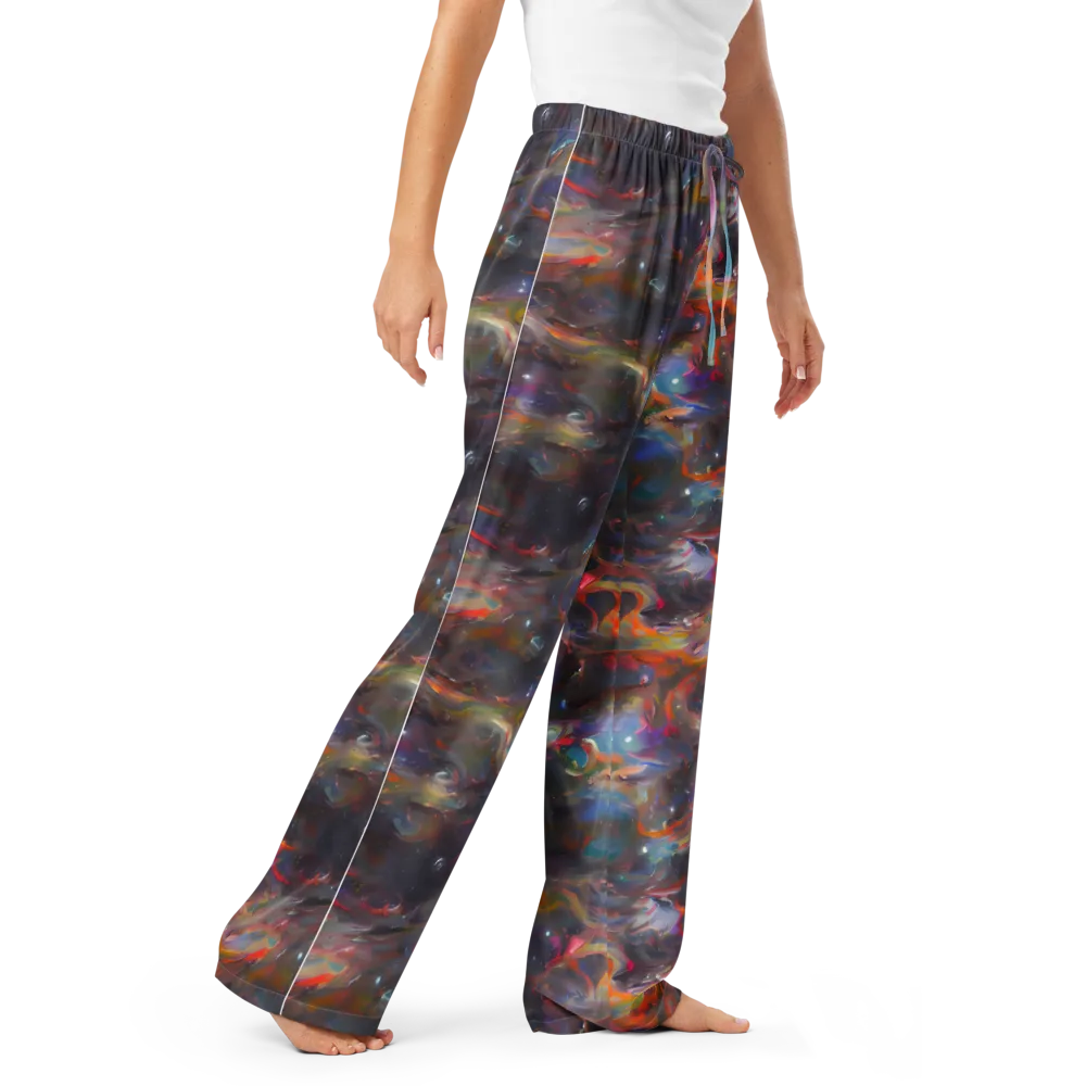Chromatic Flux on Women's Pajama Pants — Right Front