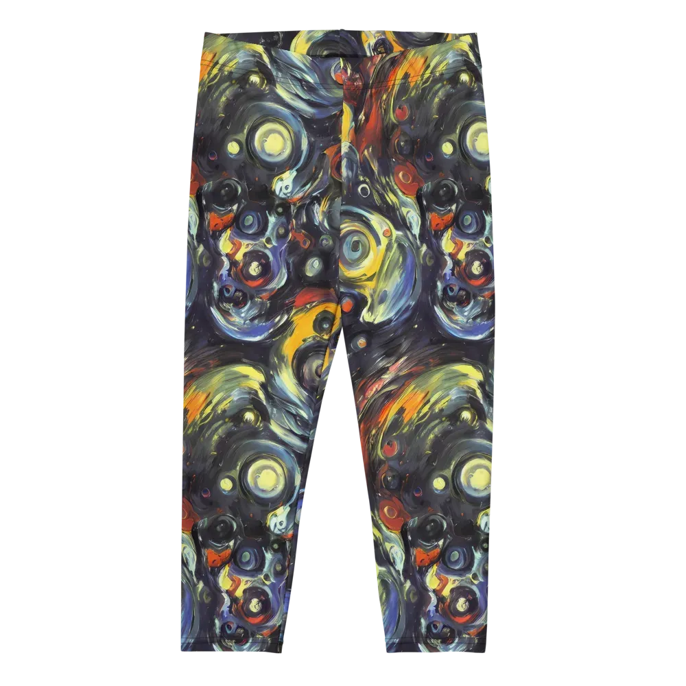 Corinthian Swirl on Capri Leggings — Front