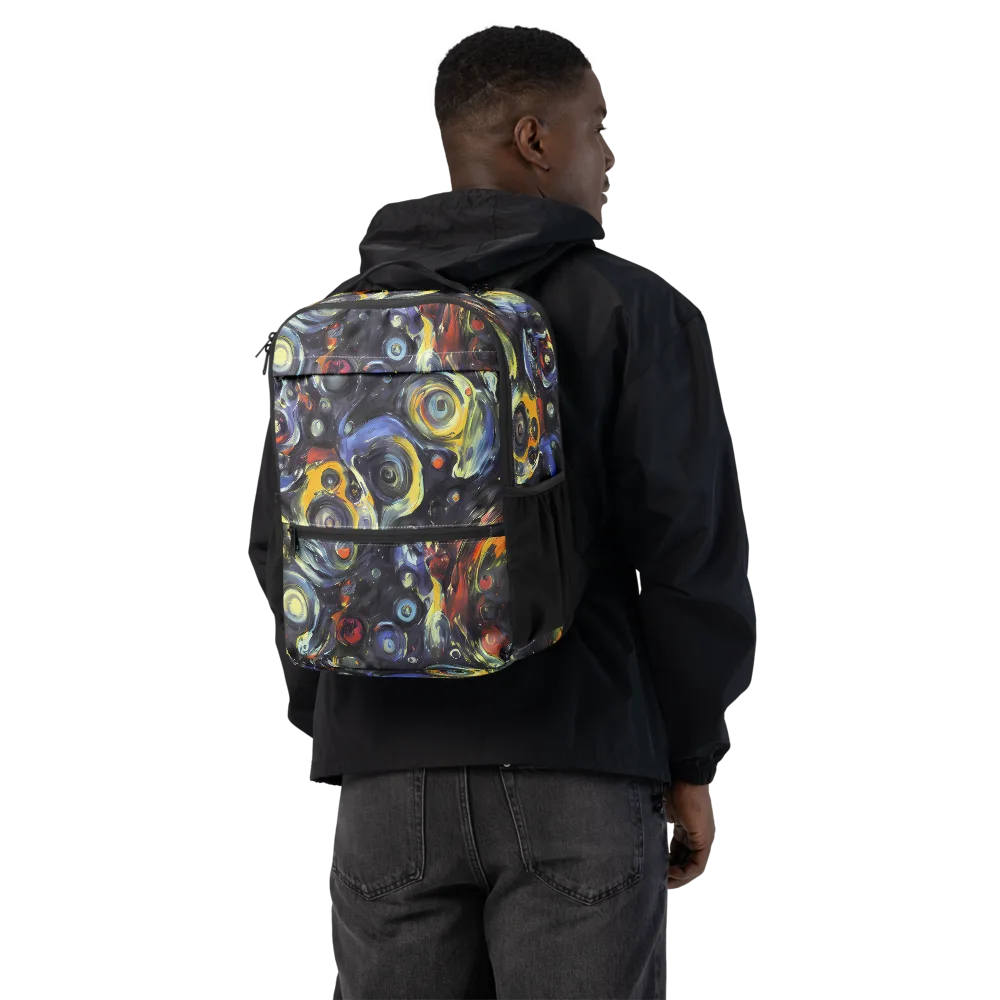 Corinthian Swirl on Utility Backpack — Back