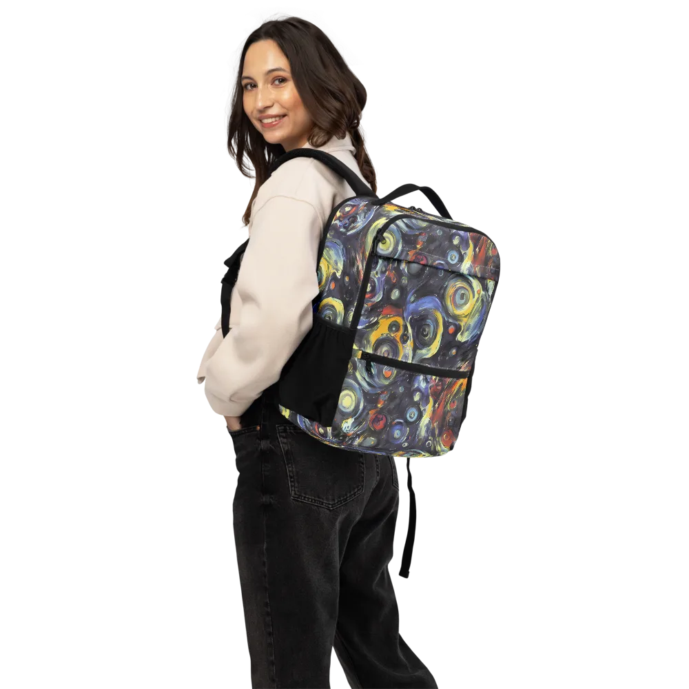 Corinthian Swirl on Utility Backpack — Back