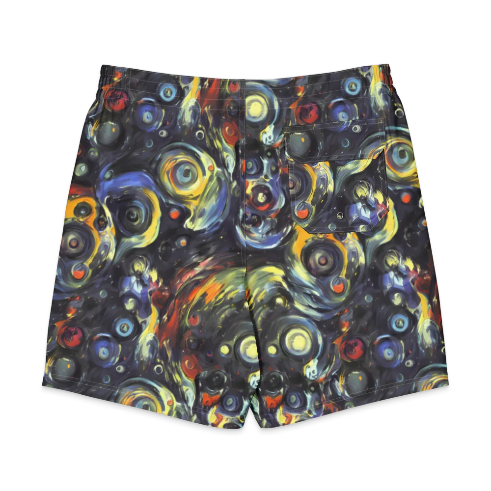 Corinthian Swirl on Men's Board Shorts — Back