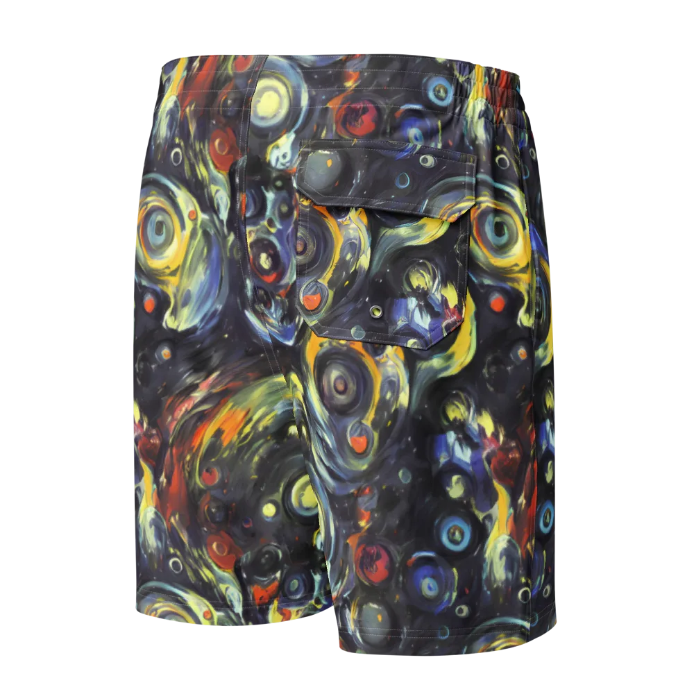 Corinthian Swirl on Men's Board Shorts — Back