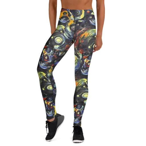 Corinthian Swirl on a Yoga Leggings