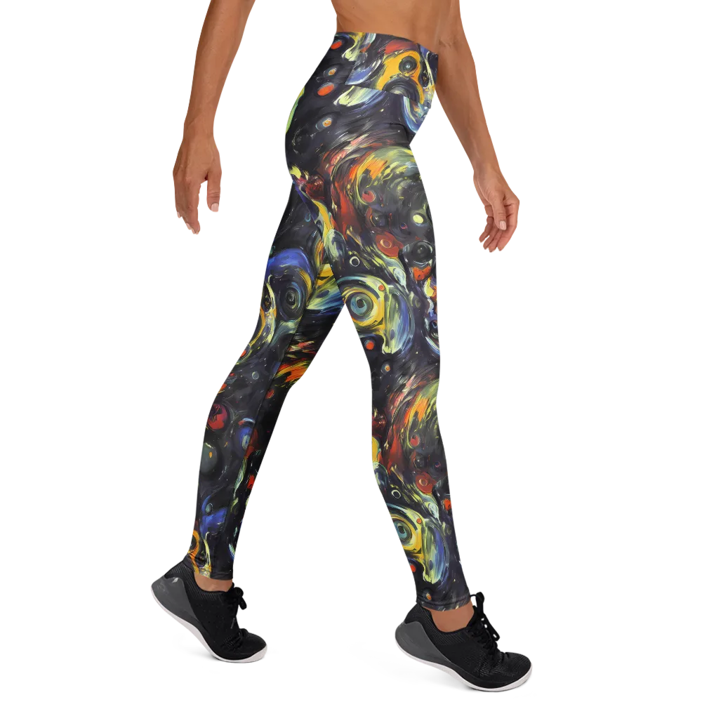 Corinthian Swirl on Yoga Leggings — Right