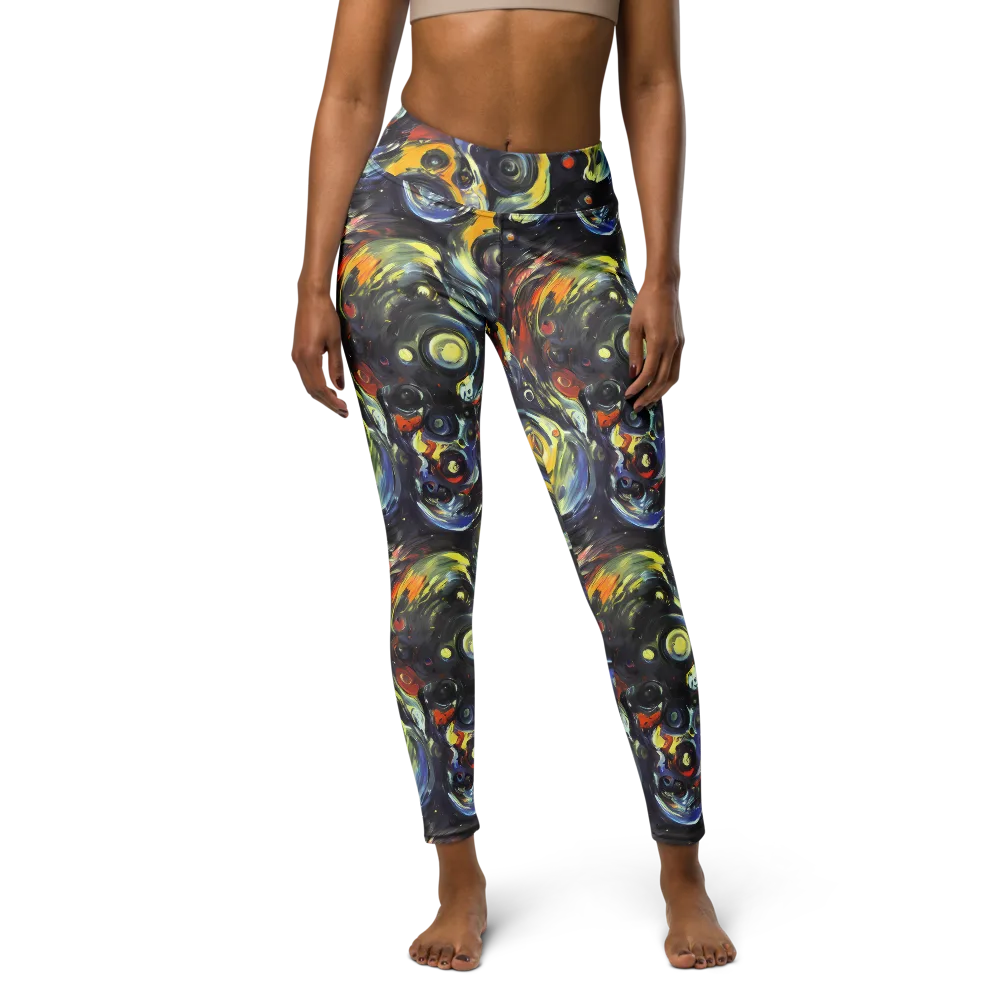 Corinthian Swirl on Yoga Leggings — Front