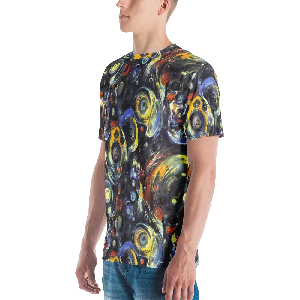 Corinthian Swirl on Men's Crew Neck T-Shirt — Left