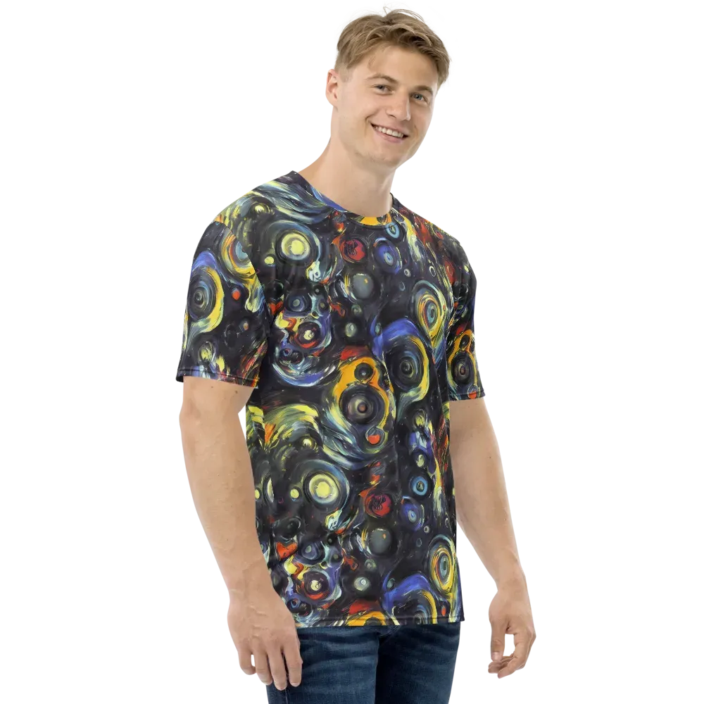 Corinthian Swirl on Men's Crew Neck T-Shirt — Right