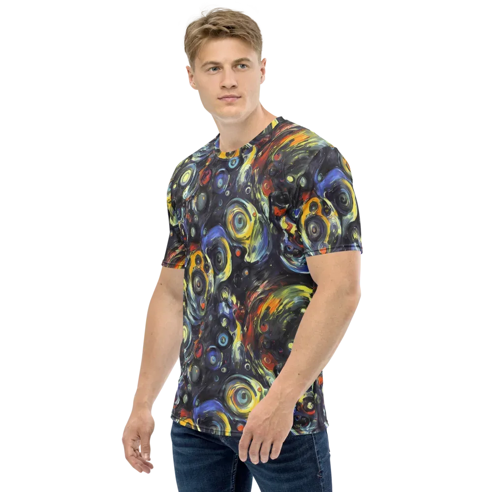 Corinthian Swirl on Men's Crew Neck T-Shirt — Left