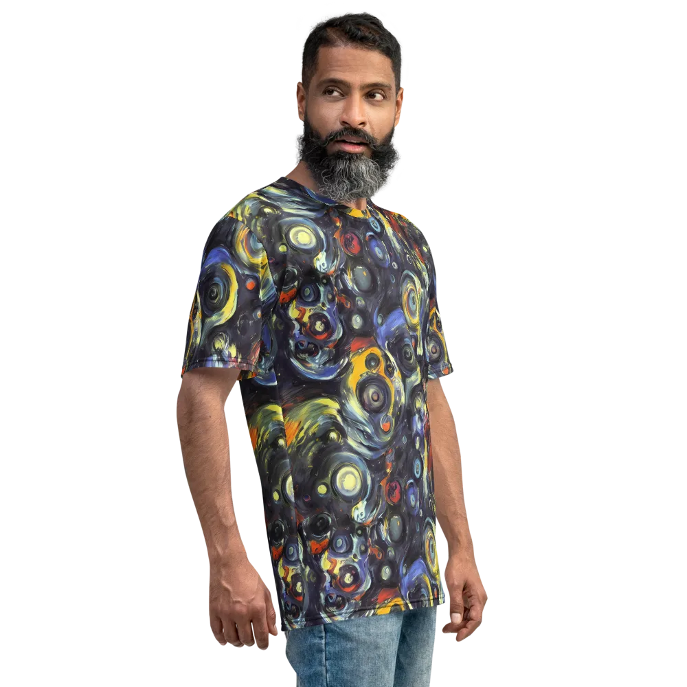 Corinthian Swirl on Men's Crew Neck T-Shirt — Right