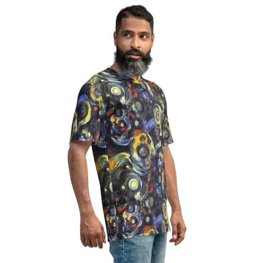 Corinthian Swirl on a Men's Crew Neck T-Shirt
