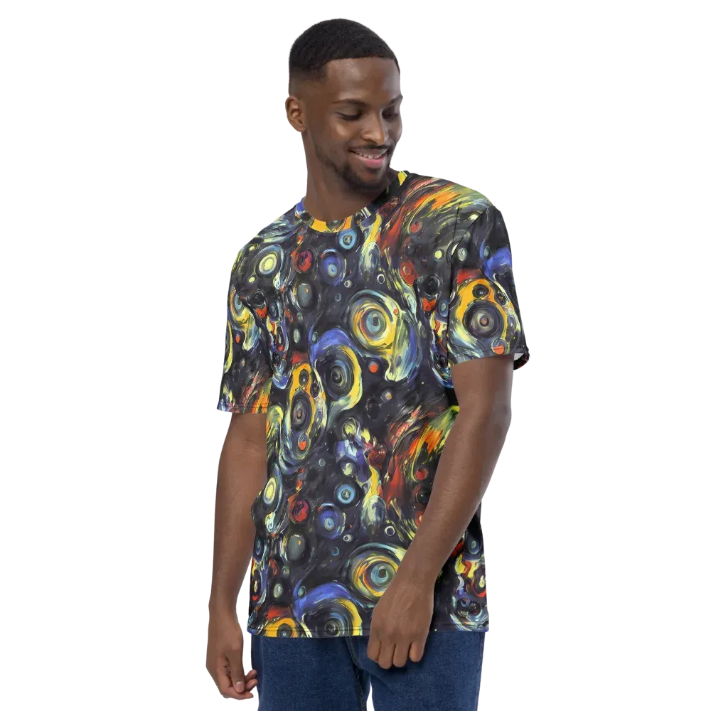 Corinthian Swirl on Men's Crew Neck T-Shirt — Left