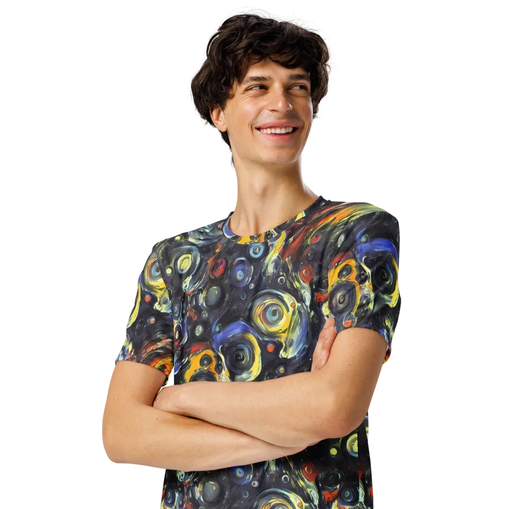 Corinthian Swirl on Men's Crew Neck T-Shirt — Left Front