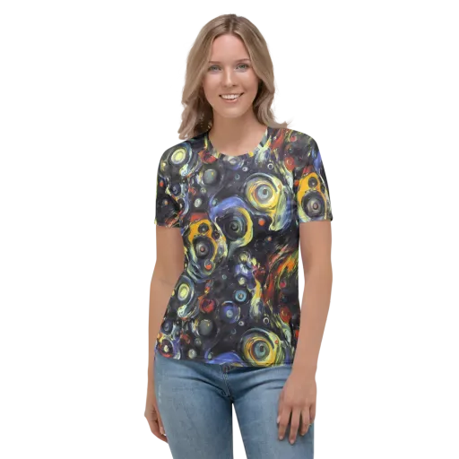 Corinthian Swirl on a Women's Crew Neck T-Shirt