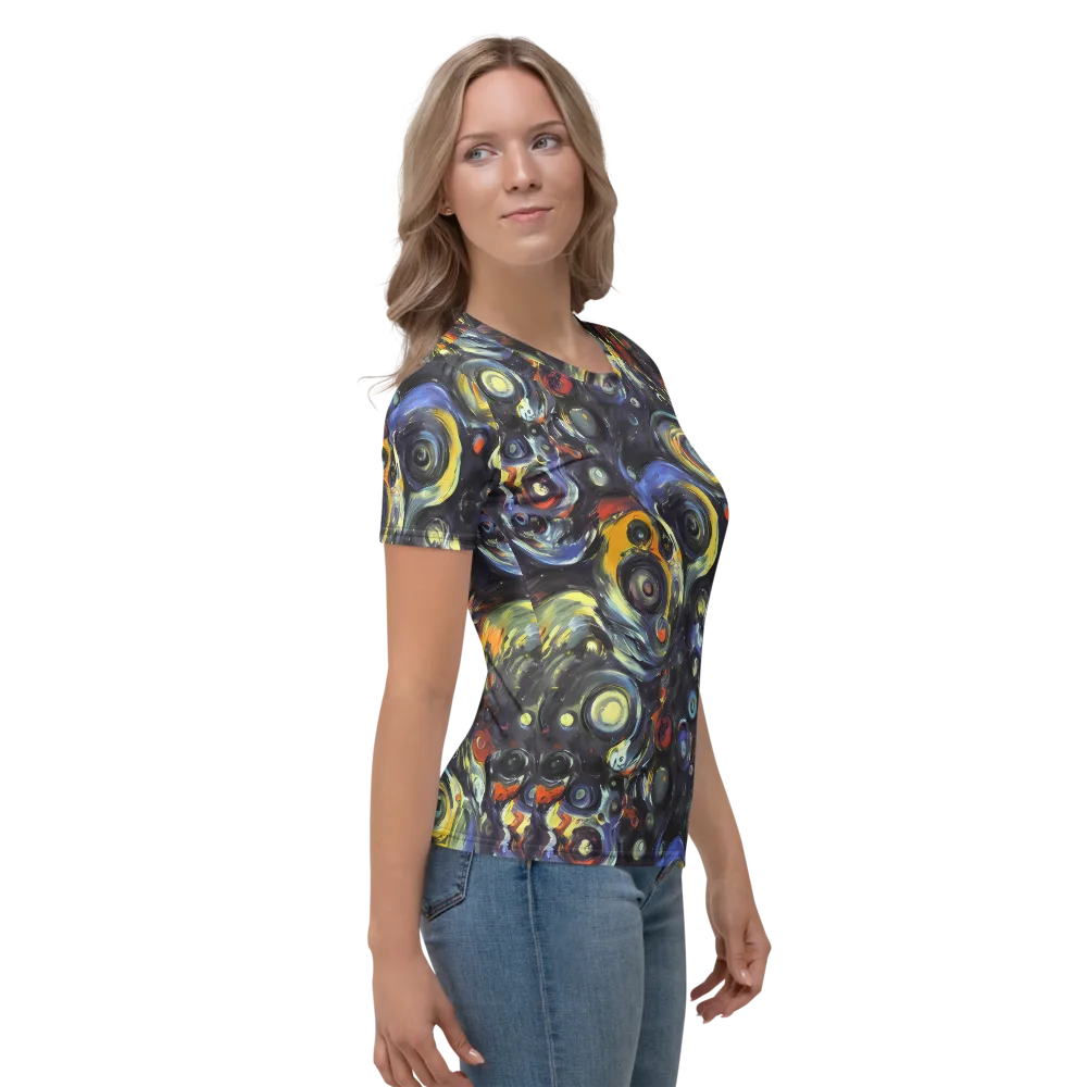 Corinthian Swirl on Women's Crew Neck T-Shirt — Right