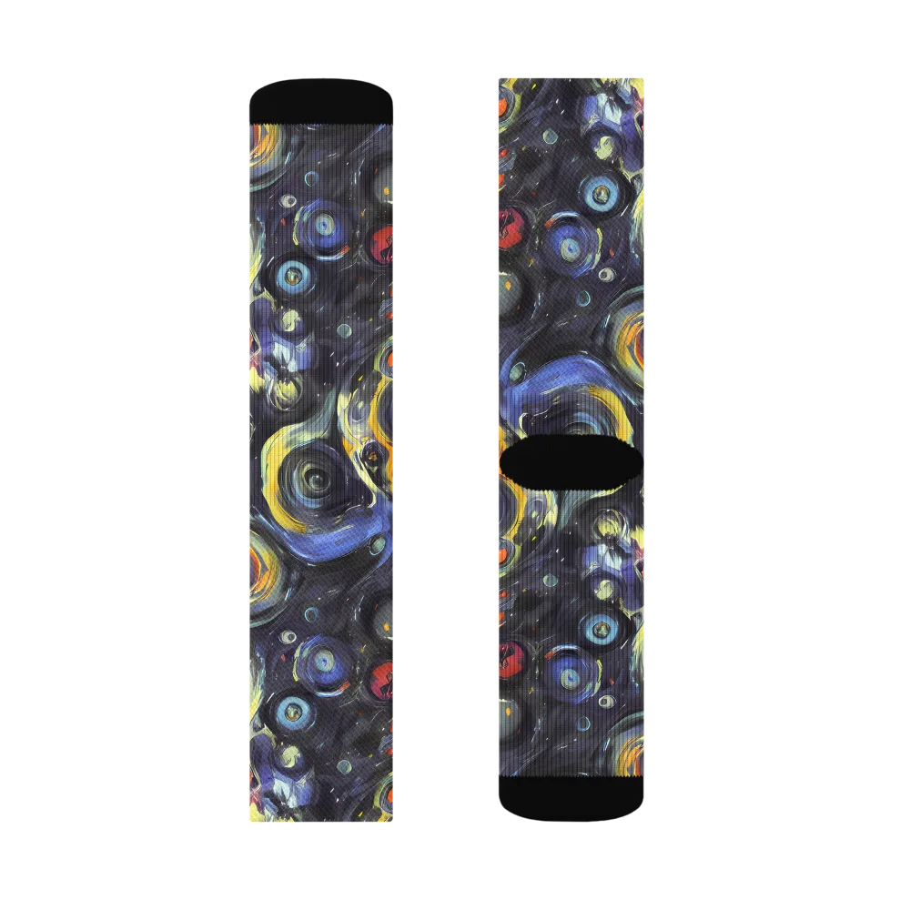 Corinthian Swirl on Socks — Left Sock