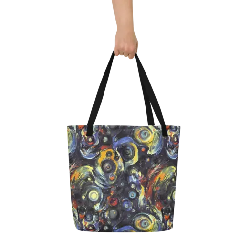 Corinthian Swirl on a Large Tote Bag W/ Pocket