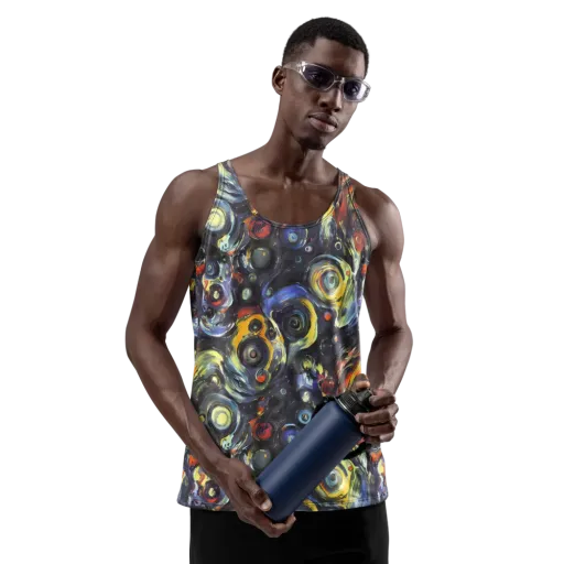 Corinthian Swirl on a Men's Tank Top