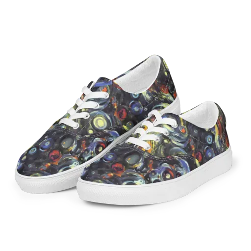 Corinthian Swirl on a Men's Lace-Up Canvas Shoes
