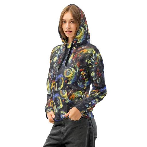 Corinthian Swirl on a Cotton Hoodie