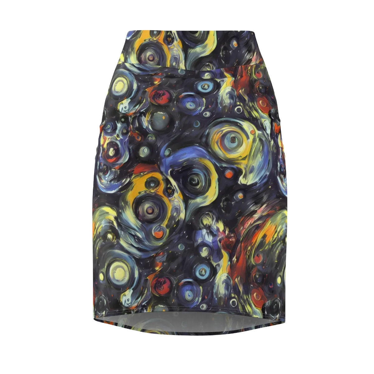 Corinthian Swirl on Pencil Skirt — Front