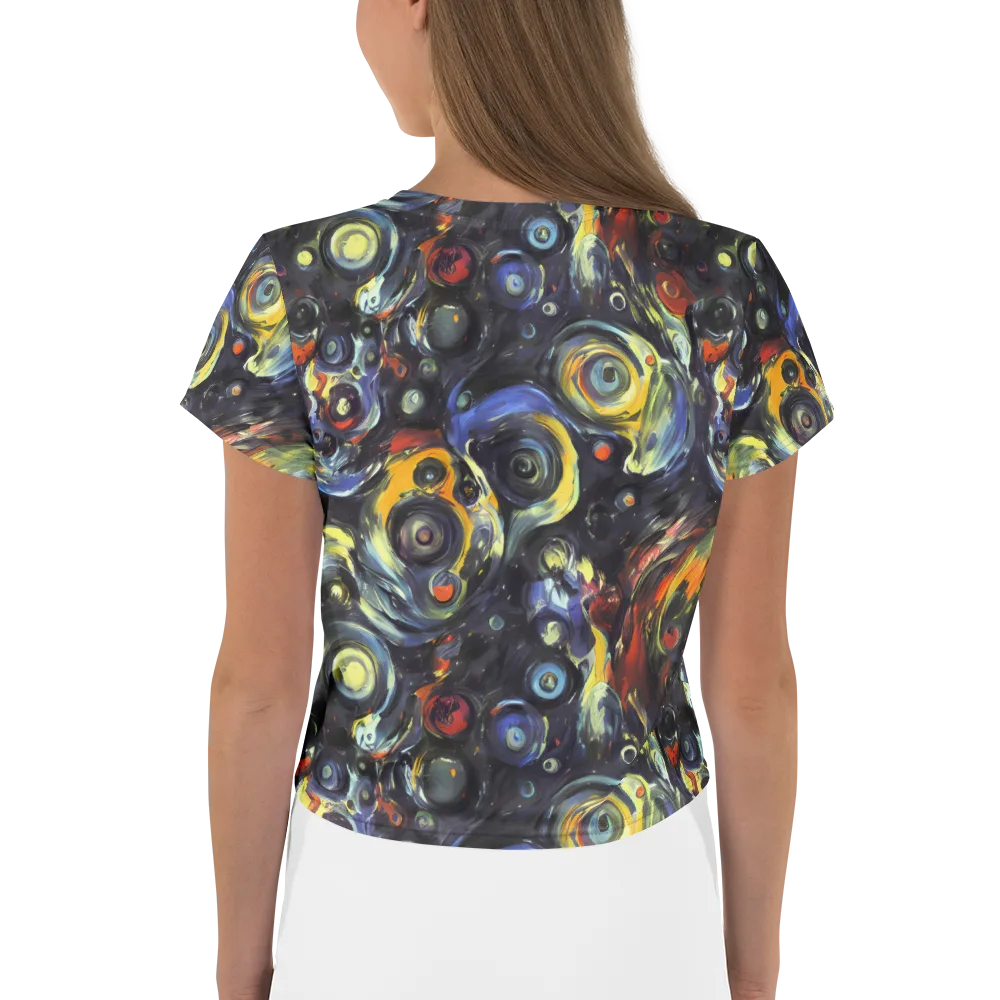 Corinthian Swirl on Crop Tee — Back