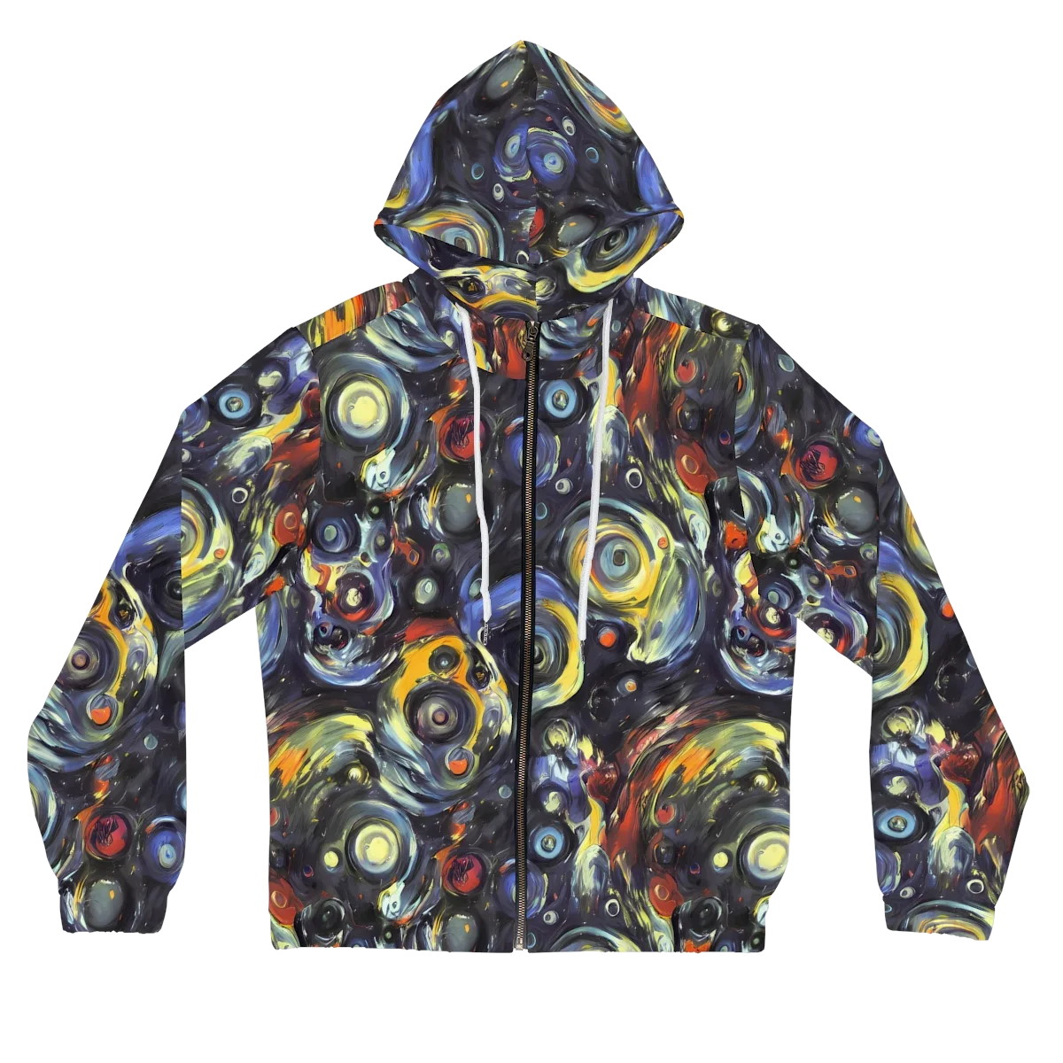 Corinthian Swirl on Women's Full-Zip Hoodie — Front