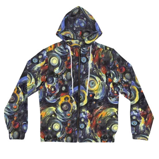 Corinthian Swirl on a Women's Full-Zip Hoodie