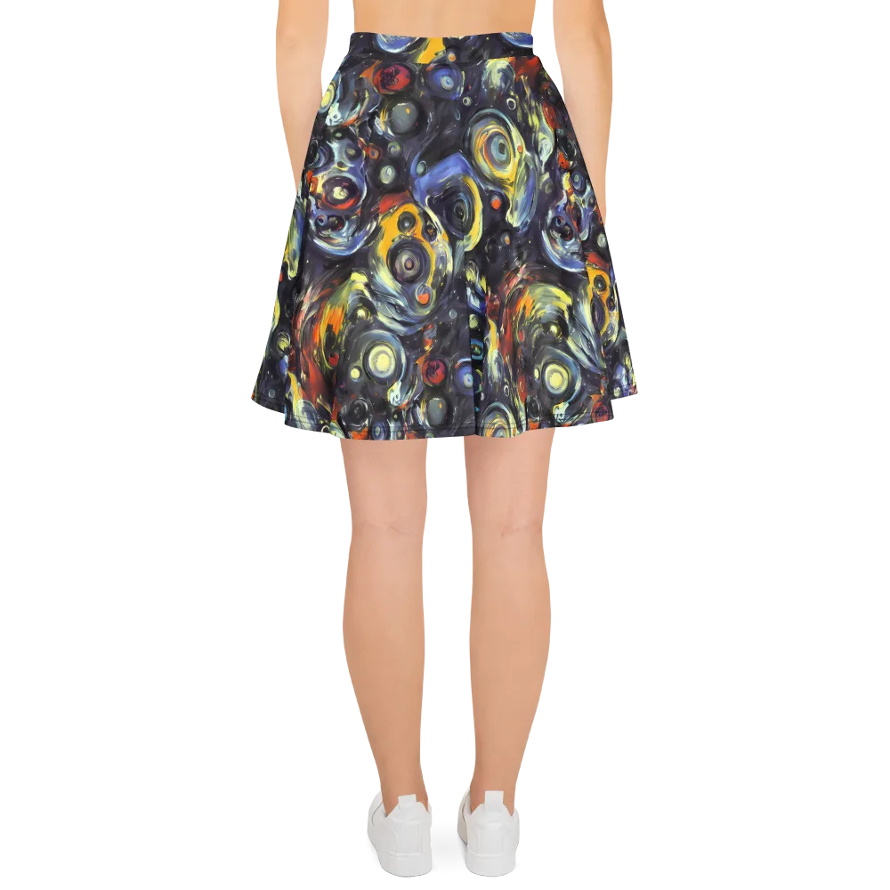 Corinthian Swirl on Skater Skirt — Back
