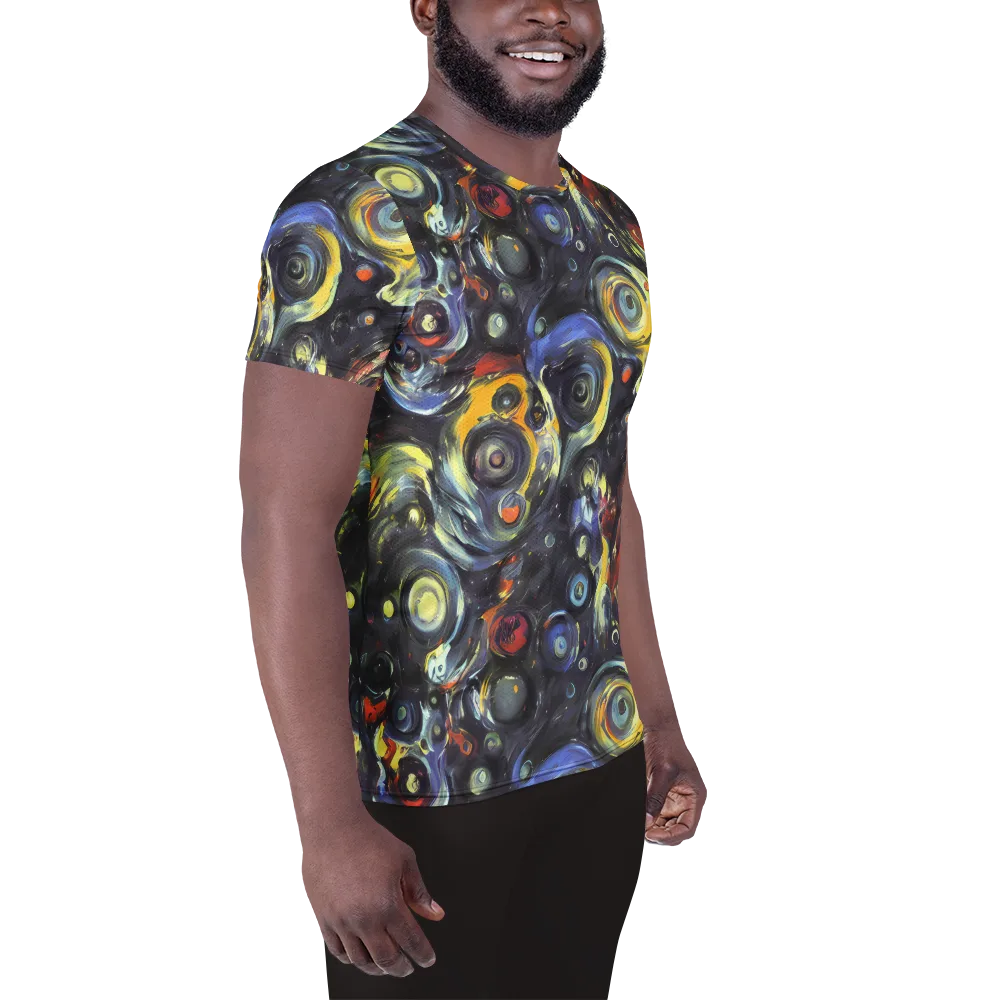 Corinthian Swirl on Men's Athletic T-Shirt — Right