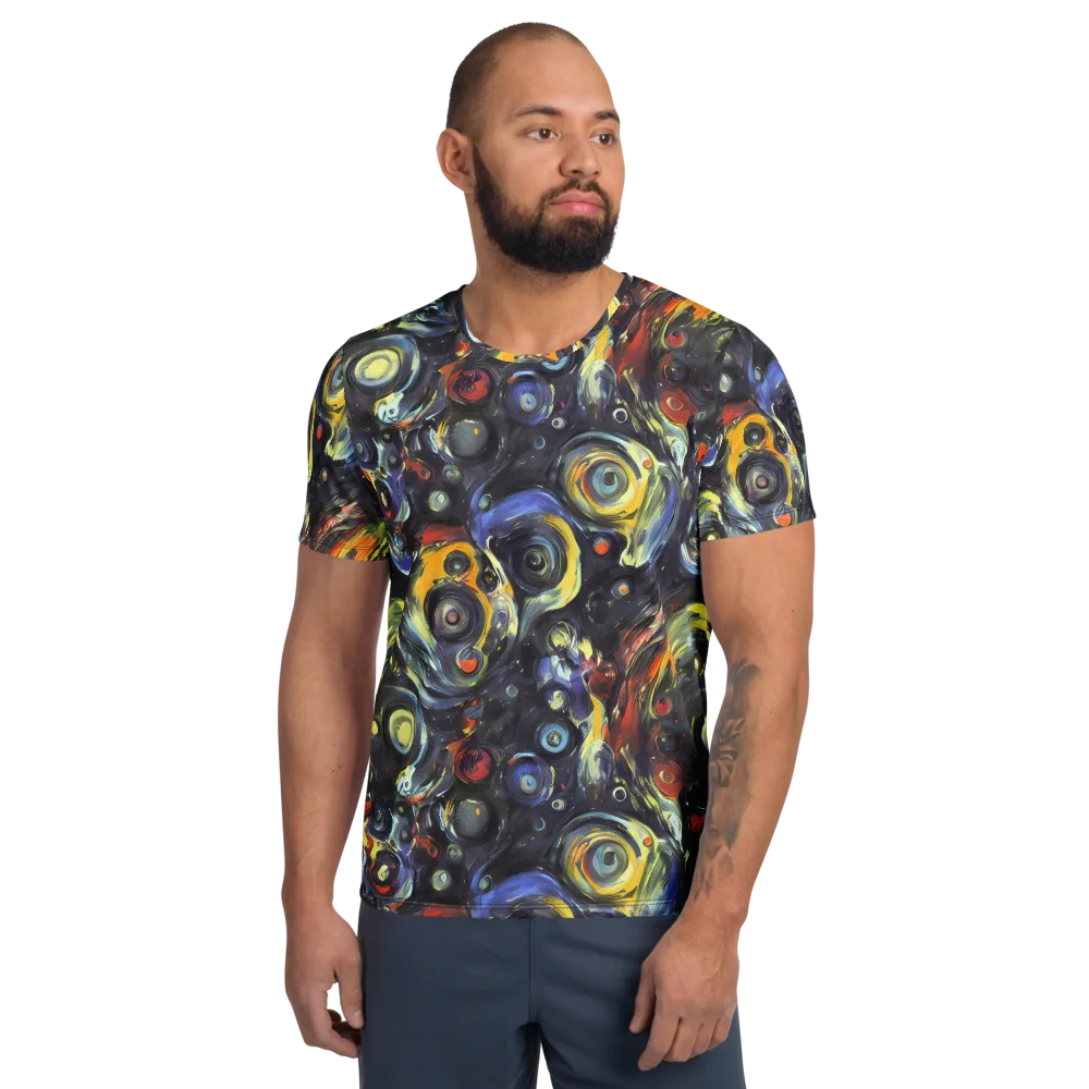 Corinthian Swirl on Men's Athletic T-Shirt — Front