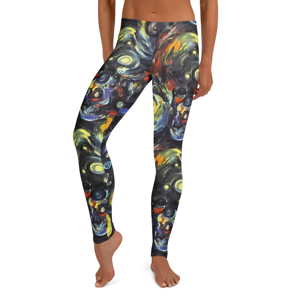 Corinthian Swirl on Leggings — Front